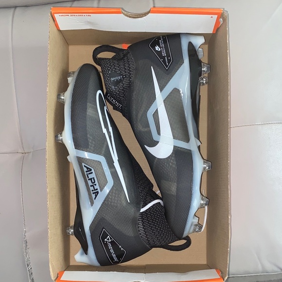 Nike Alpha Men's Black and Gray Soccer/football Cleats
